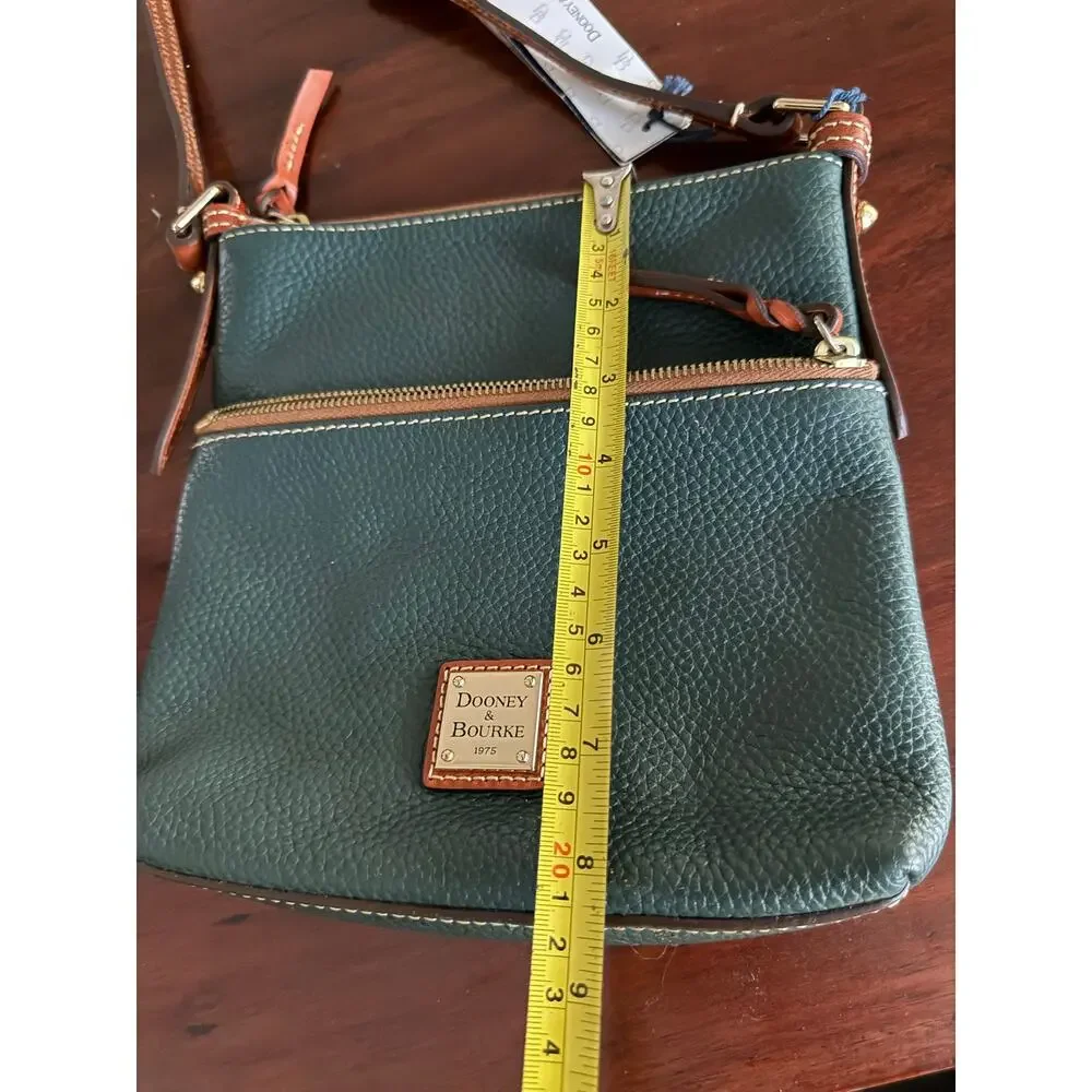 Dooney & Bourke Pebble Grain Letter Carrier Crossbody Bl R935 & Dust Bag